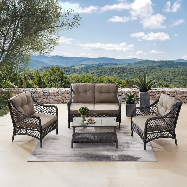 Maze rattan lyon discount sofa dining set